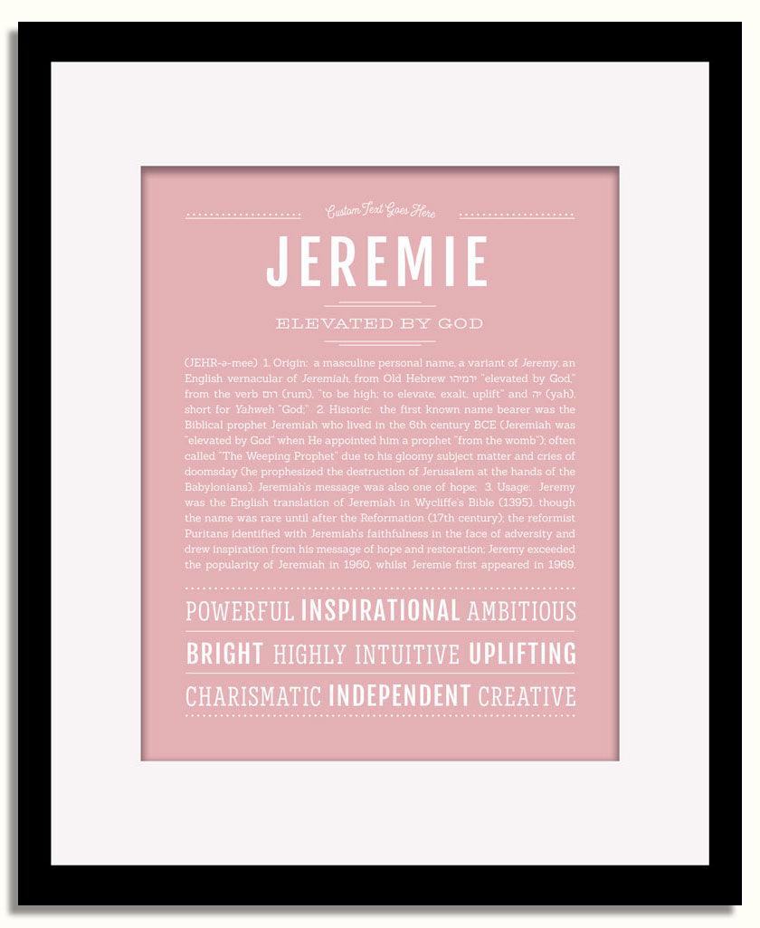 Frame Options | Dusty Rose | Black Frame, Matted