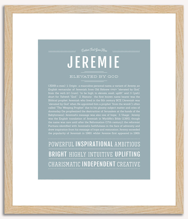 Jeremie | Name Art Print