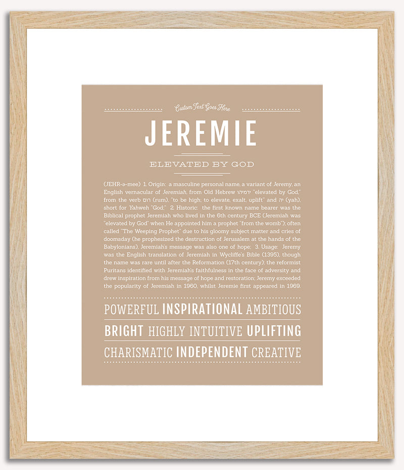 Jeremie | Name Art Print