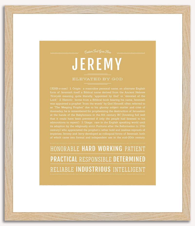 Jeremy | Name Art Print