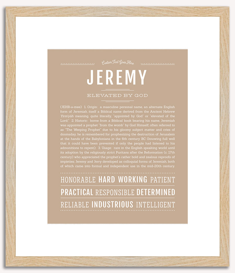 Jeremy | Name Art Print