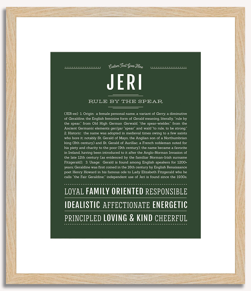 Jeri | Name Art Print