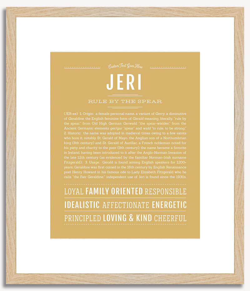 Jeri | Name Art Print