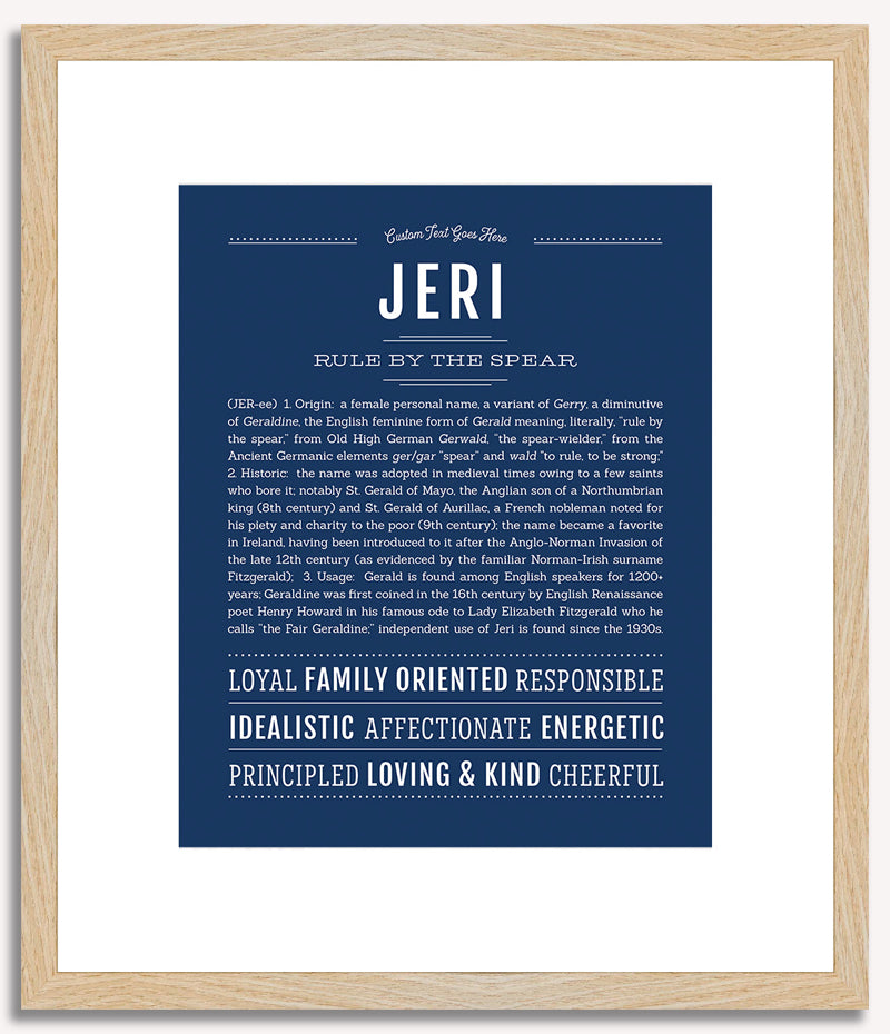 Jeri | Name Art Print