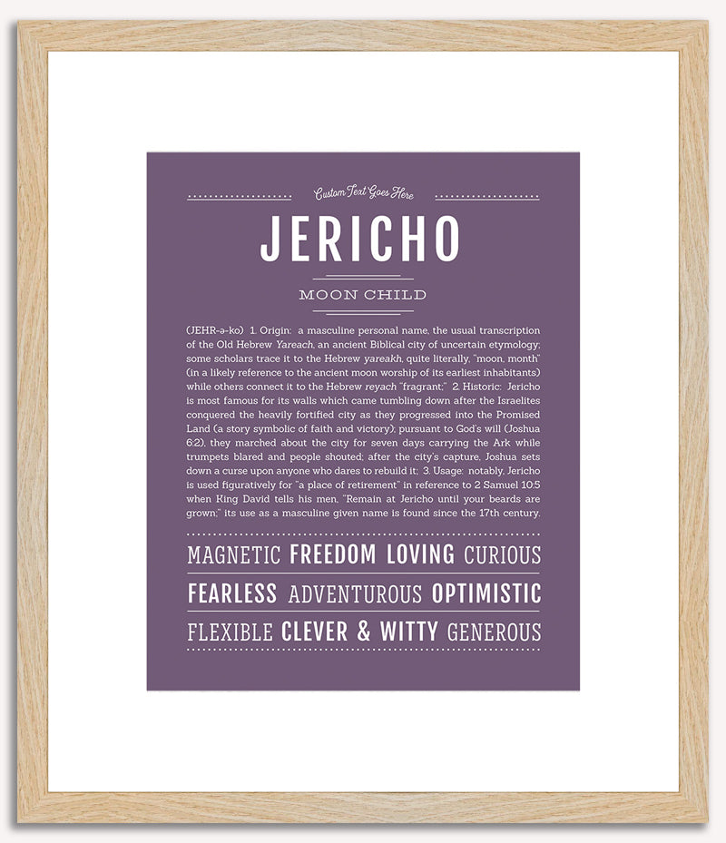 Jericho | Name Art Print