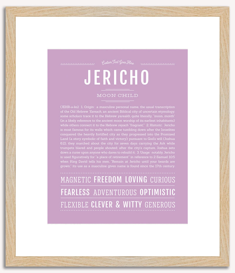 Jericho | Name Art Print