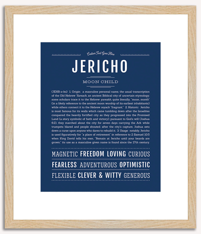 Jericho | Name Art Print