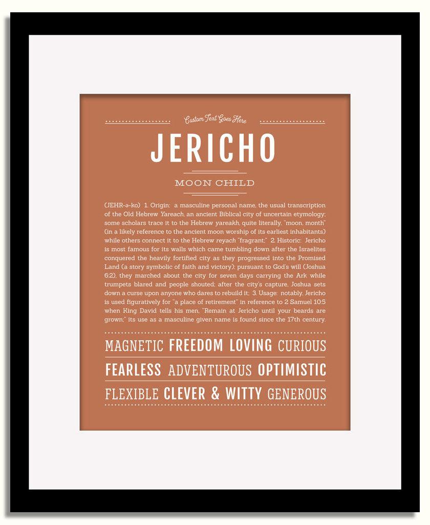 Frame Options | Terra Cotta | Black Frame, Matted