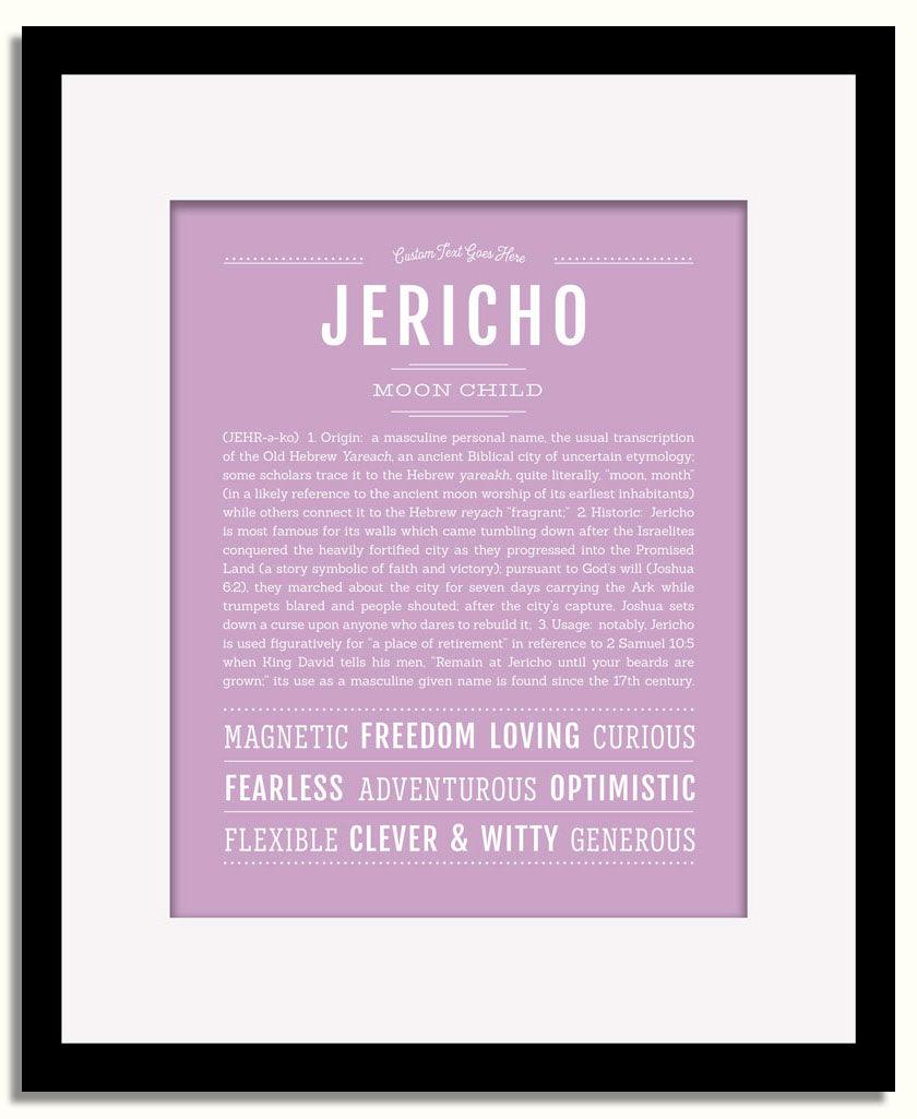 Frame Options | Lilac | Black Frame, Matted