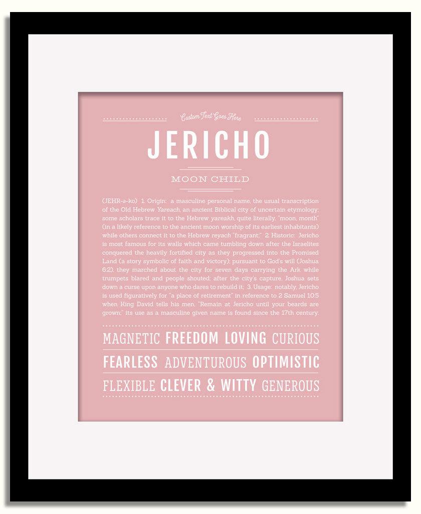 Frame Options | Dusty Rose | Black Frame, Matted