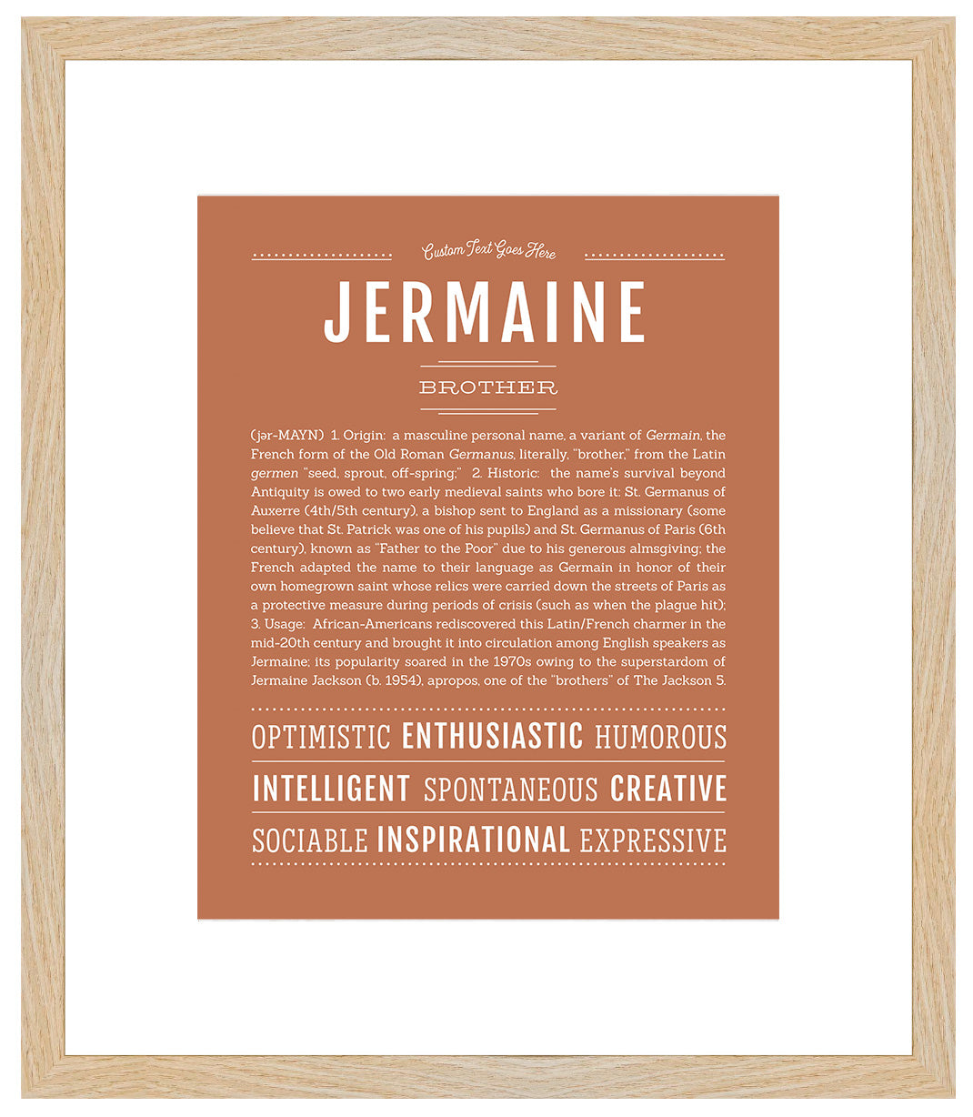 Jermaine | Name Art Print