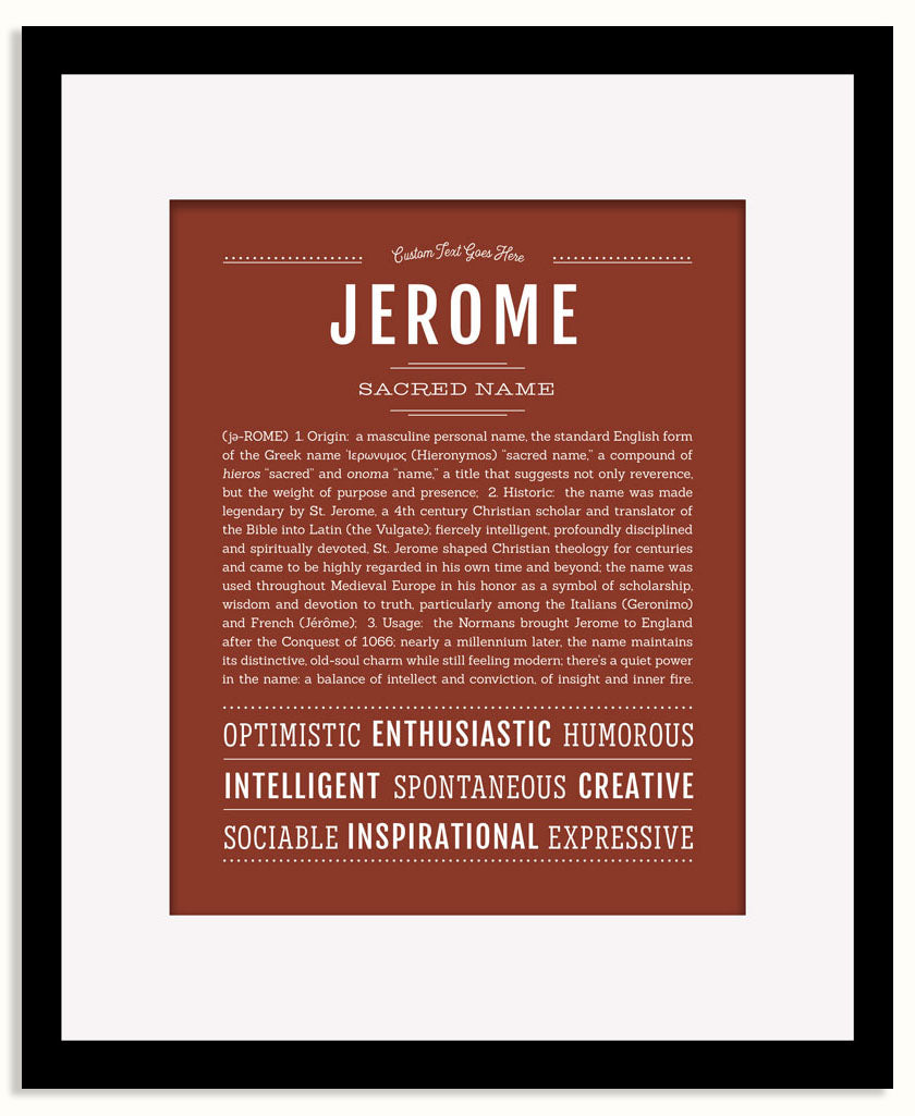 Frame Options | Bordeaux | Black Frame, Matted