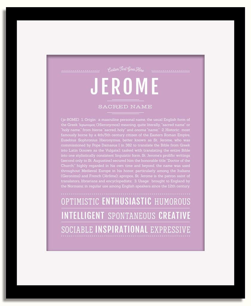 Frame Options | Lilac | Black Frame, Matted