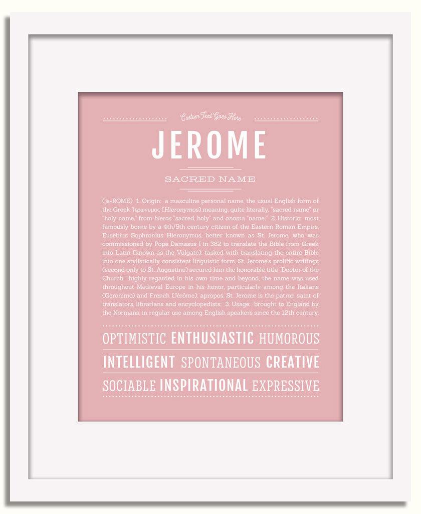 Frame Options | Dusty Rose | White Frame, Matted