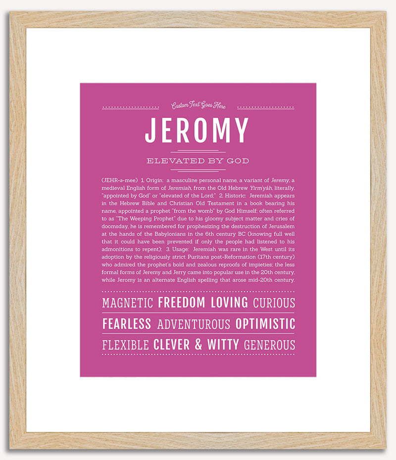 Jeromy | Name Art Print