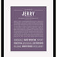 Frame Options | Deep Purple | Black Frame, Matted