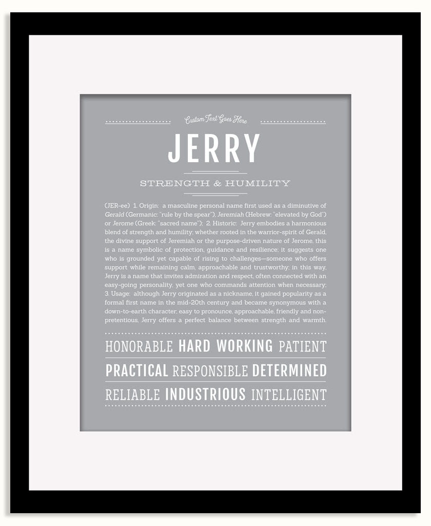 Frame Options | Light Gray | Black Frame, Matted