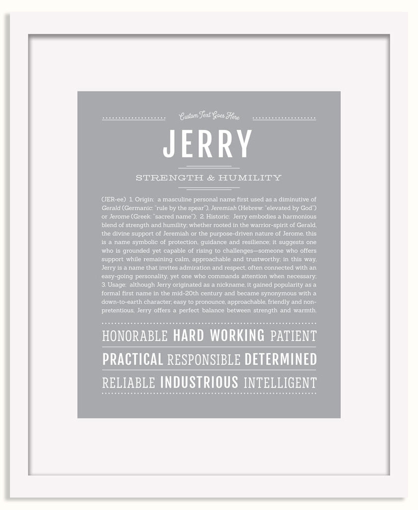 Frame Options | Light Gray | White Frame, Matted