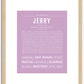 Jerry | Name Art Print