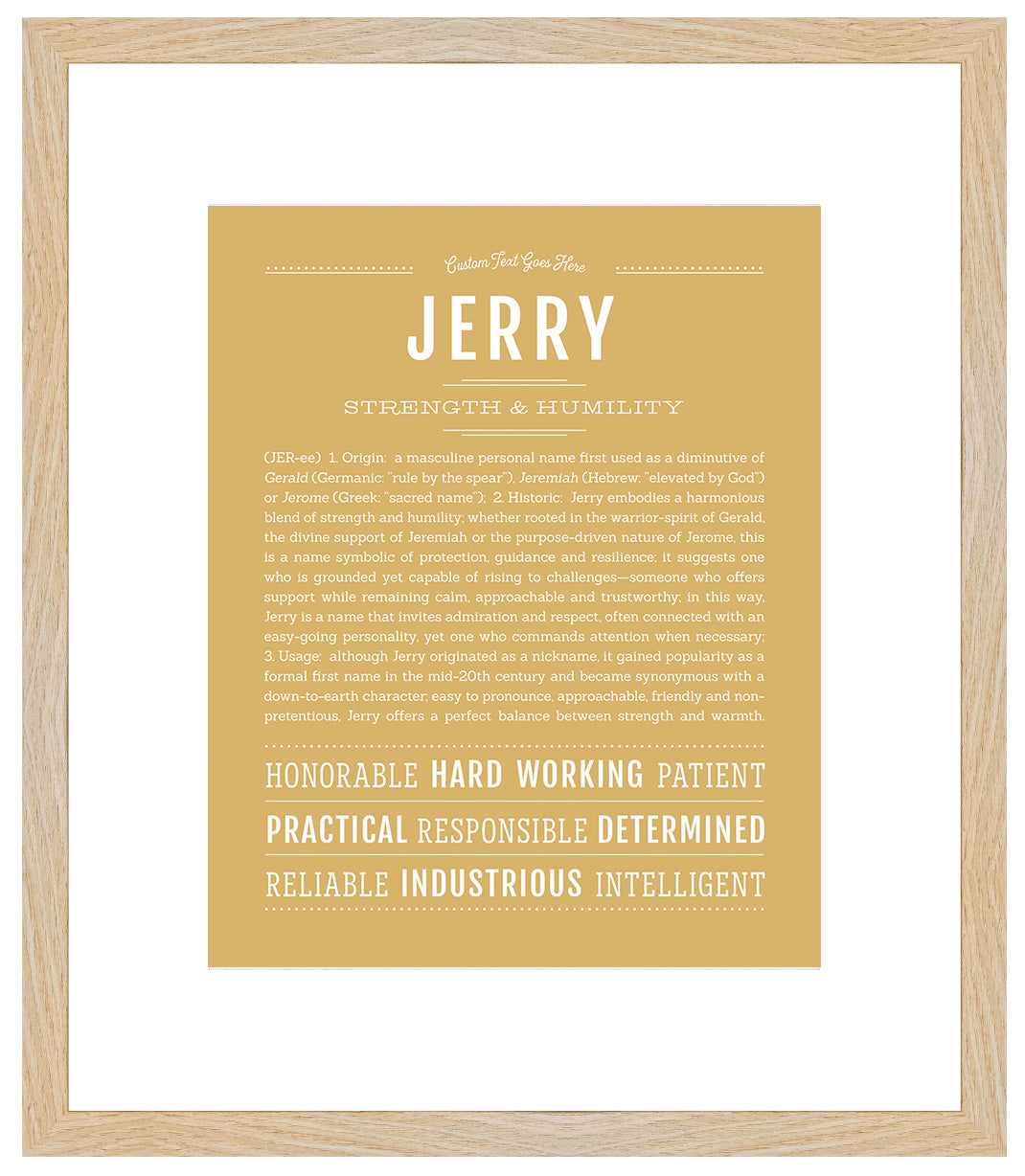 Frame Options | Matte Gold | Maple Frame, Matted