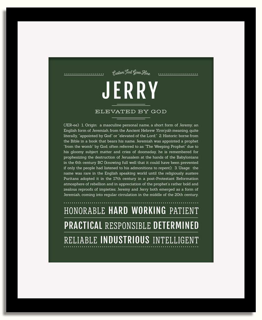 Frame Options | Deep Forest | Black Frame, Matted