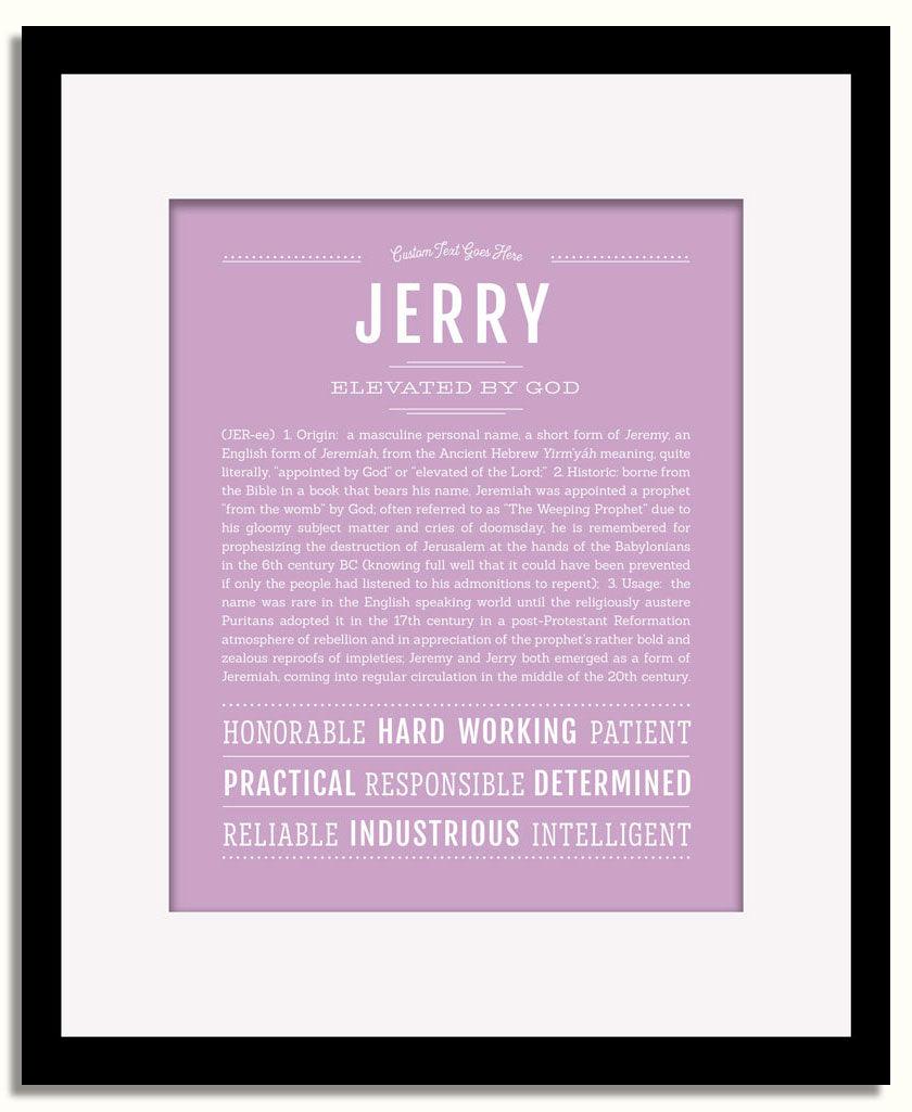 Frame Options | Lilac | Black Frame, Matted