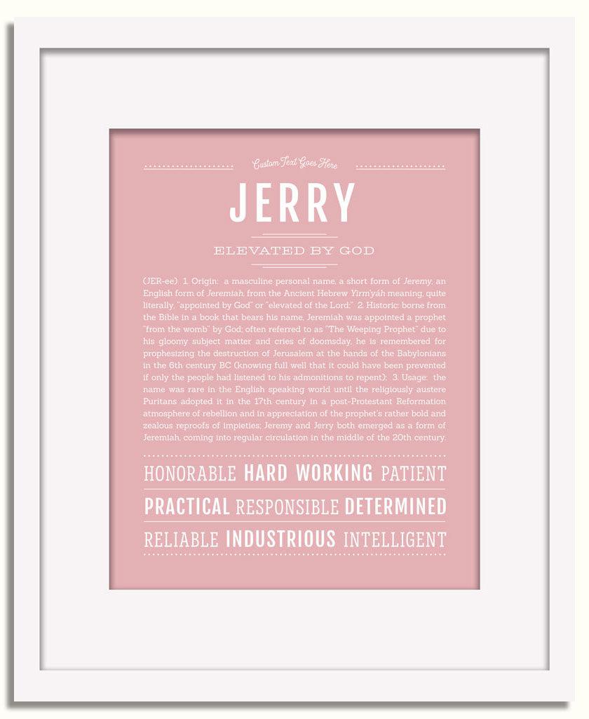 Frame Options | Dusty Rose | White Frame, Matted