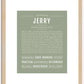 Jerry | Name Art Print