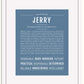 Frame Options | Steele Blue | White Frame, Matted