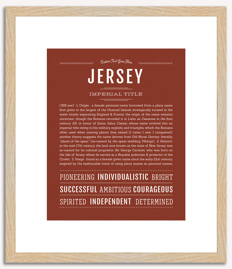 Jersey | Name Art Print