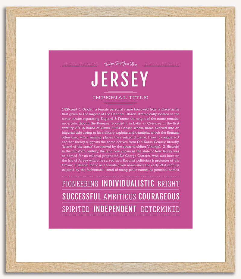 Jersey | Name Art Print