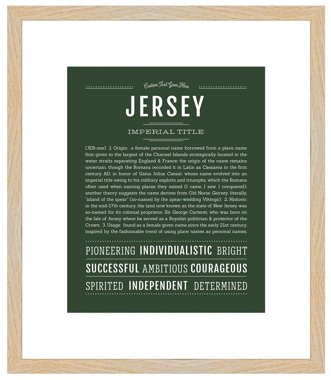 Jersey | Name Art Print