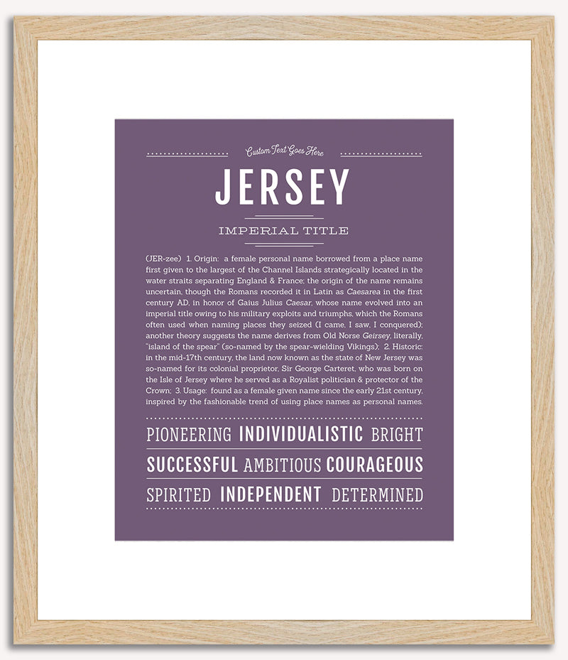 Jersey | Name Art Print