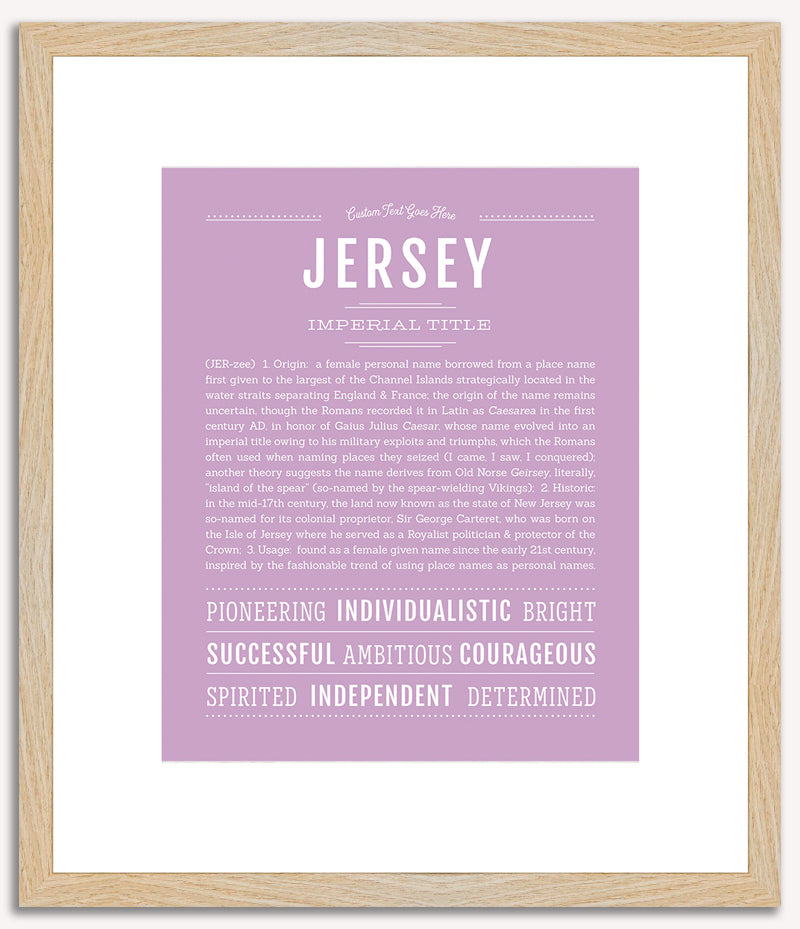 Jersey | Name Art Print