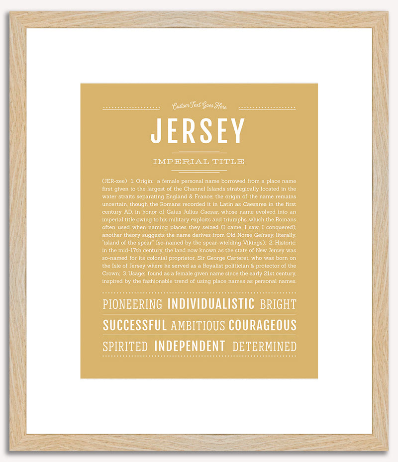 Jersey | Name Art Print