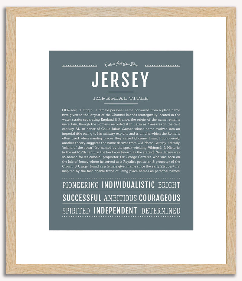 Jersey | Name Art Print