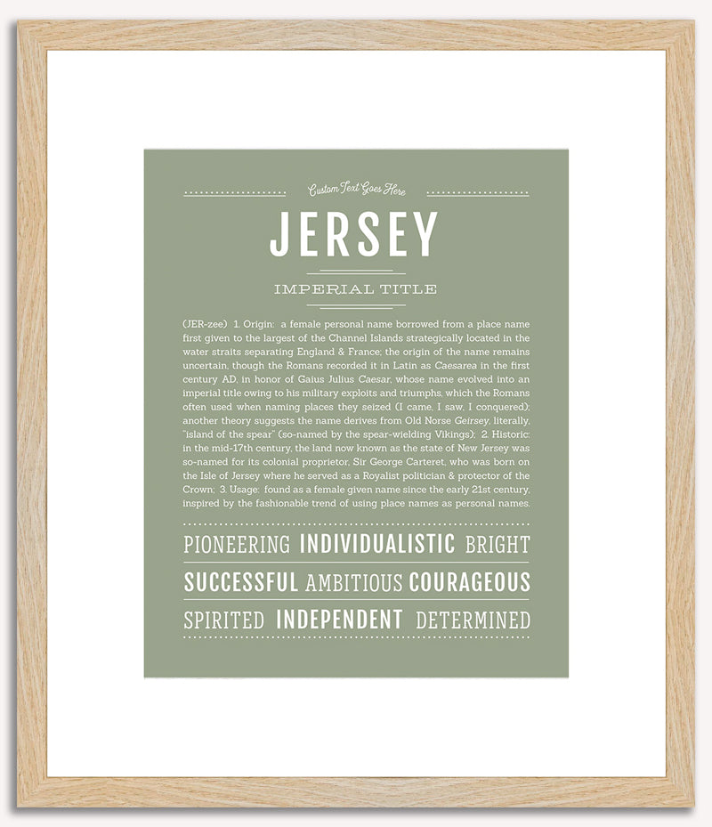 Jersey | Name Art Print