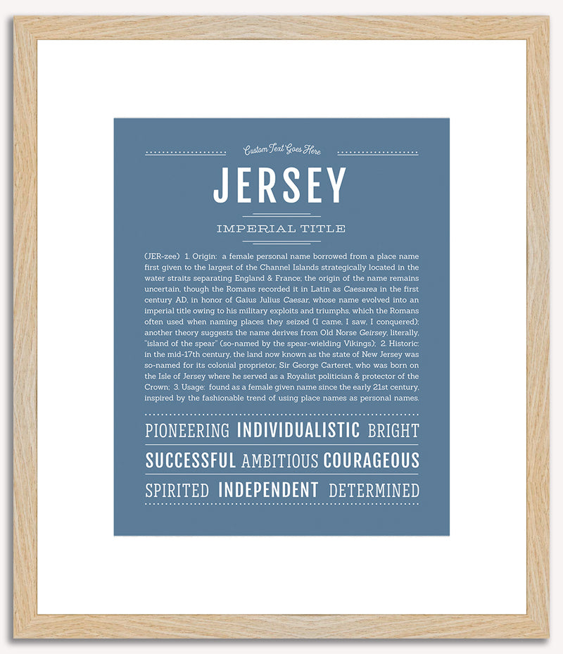 Jersey | Name Art Print