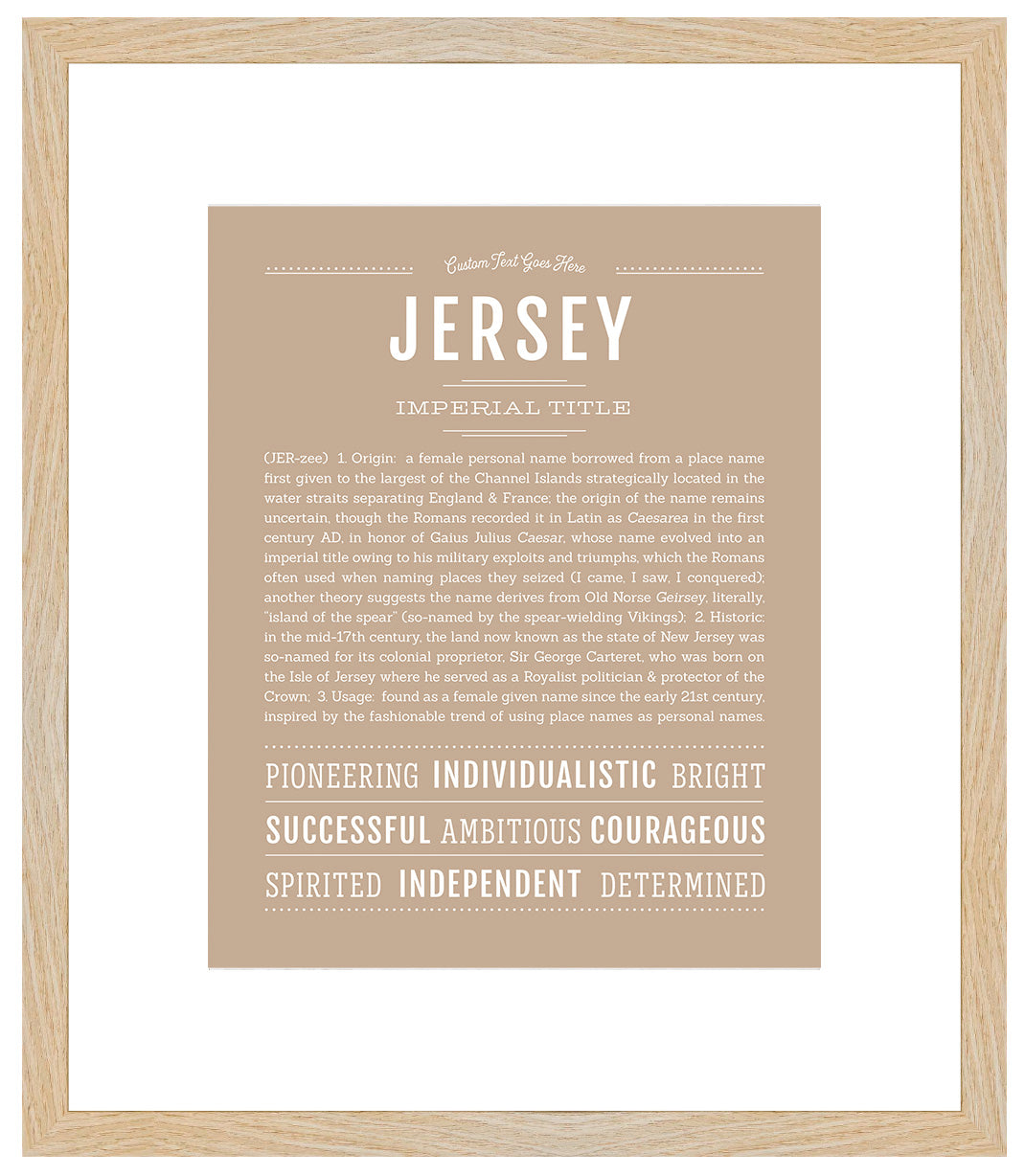 Jersey | Name Art Print