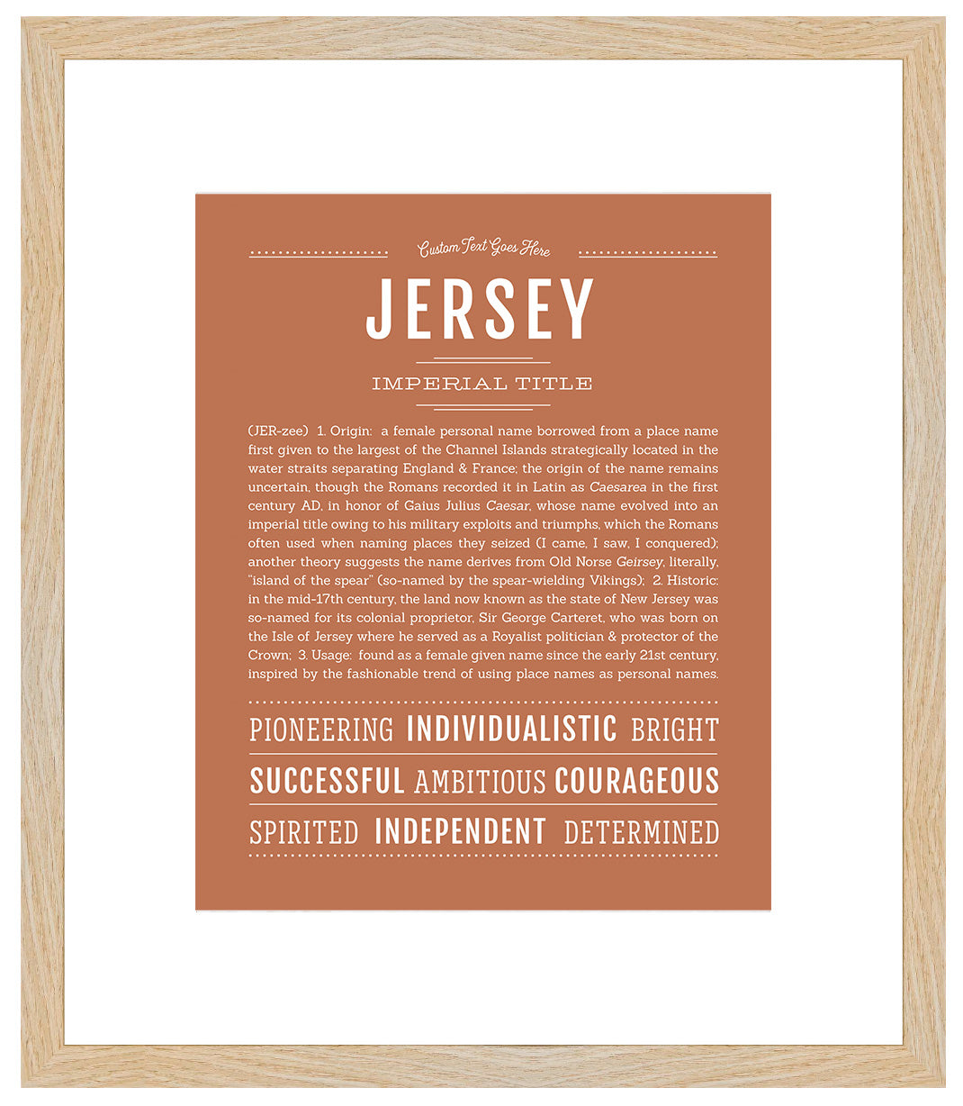 Jersey | Name Art Print