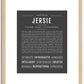 Jersie | Name Art Print