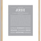 Jersie | Name Art Print