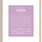 Jersie | Name Art Print