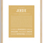 Jersie | Name Art Print