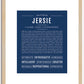 Jersie | Name Art Print