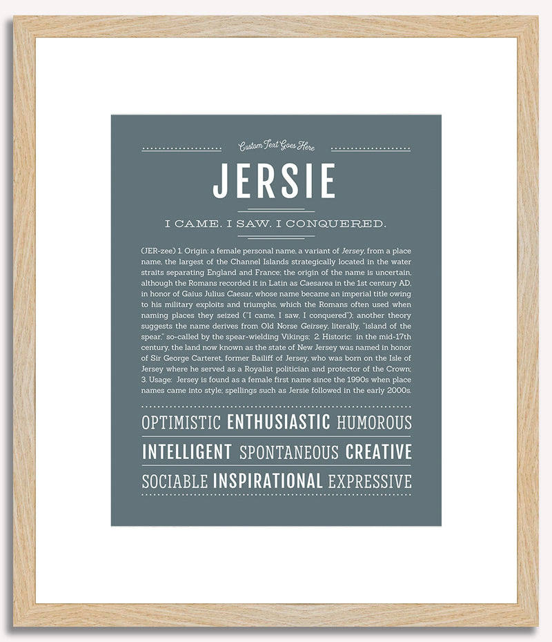 Jersie | Name Art Print