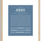 Jersie | Name Art Print