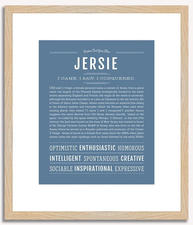 Jersie | Name Art Print