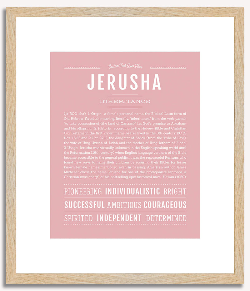 Jerusha | Name Art Print