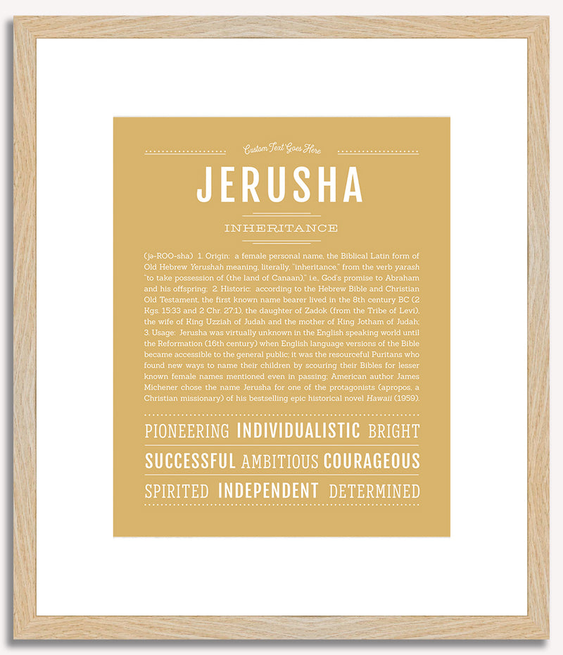 Jerusha | Name Art Print